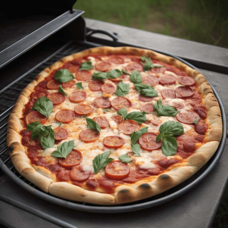 making pizza on the pit boss grill